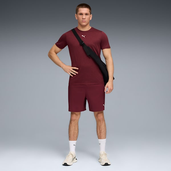 Train All Day ESSENTIALS Men's 7" Woven Shorts, Ruby Shimmer, extralarge